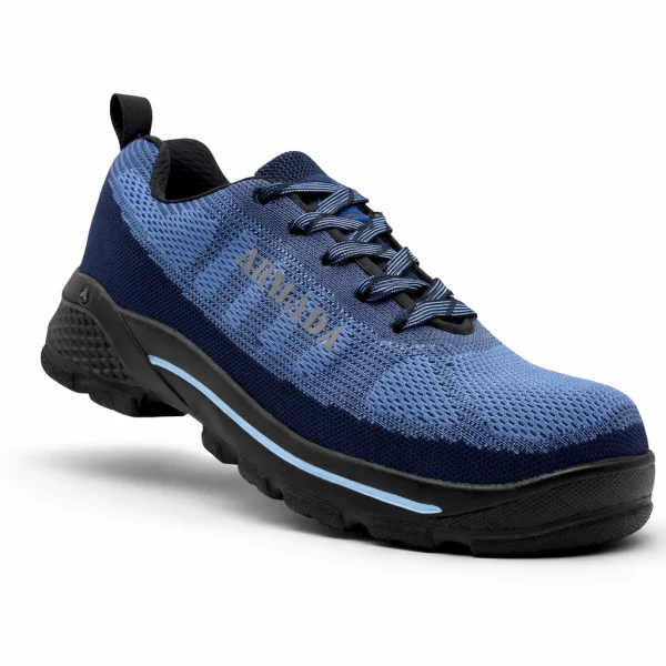 Tenis industrial modelo 156 azul marca Armada