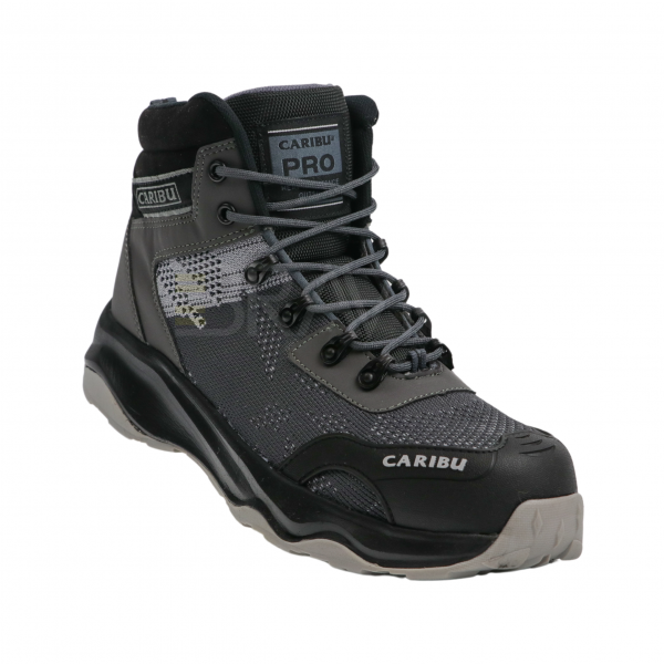 Tenis industrial modelo 952 gris/gris marca Caribu