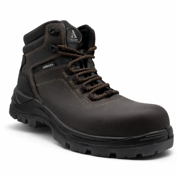 Calzado industrial modelo 5024 café marca Armada