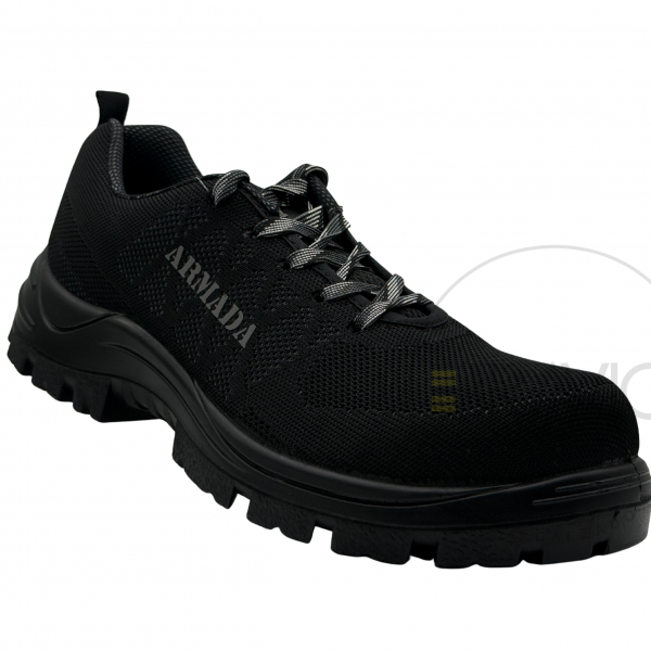 Tenis industrial modelo 1950 textil negro marca Armada