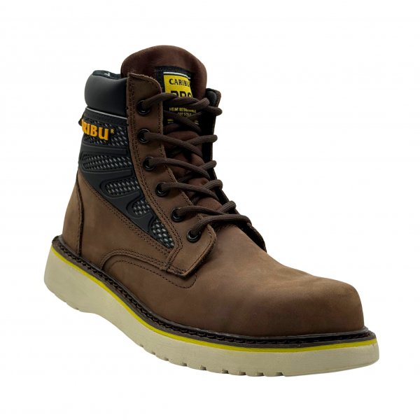 Calzado industrial modelo 956 café marca Caribu