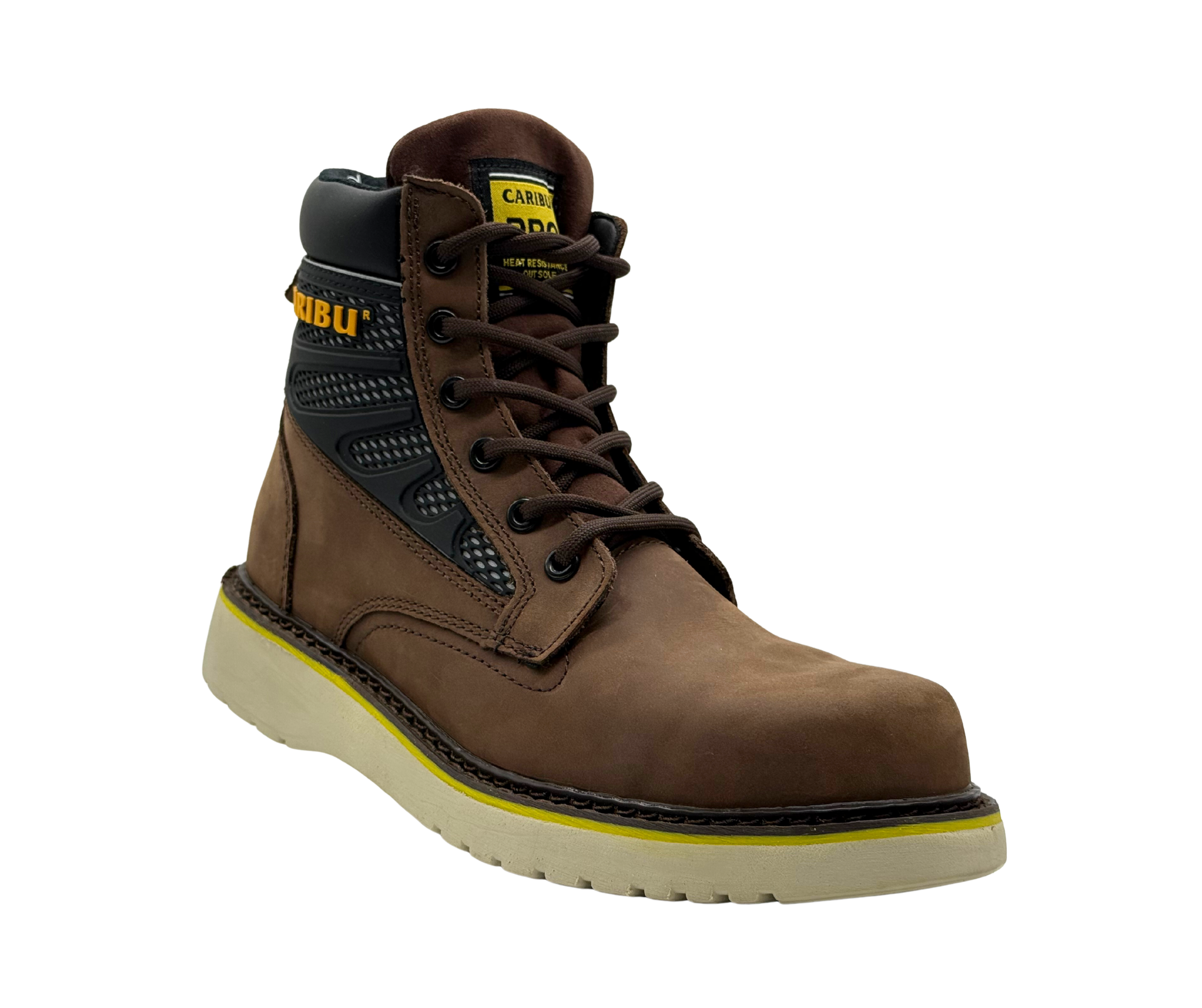 Calzado industrial modelo 956 café marca Caribu