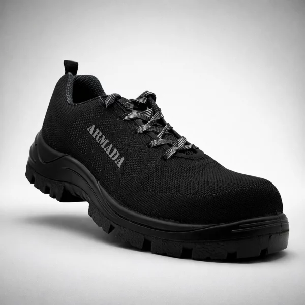 Tenis industrial modelo 1950 textil negro marca Armada