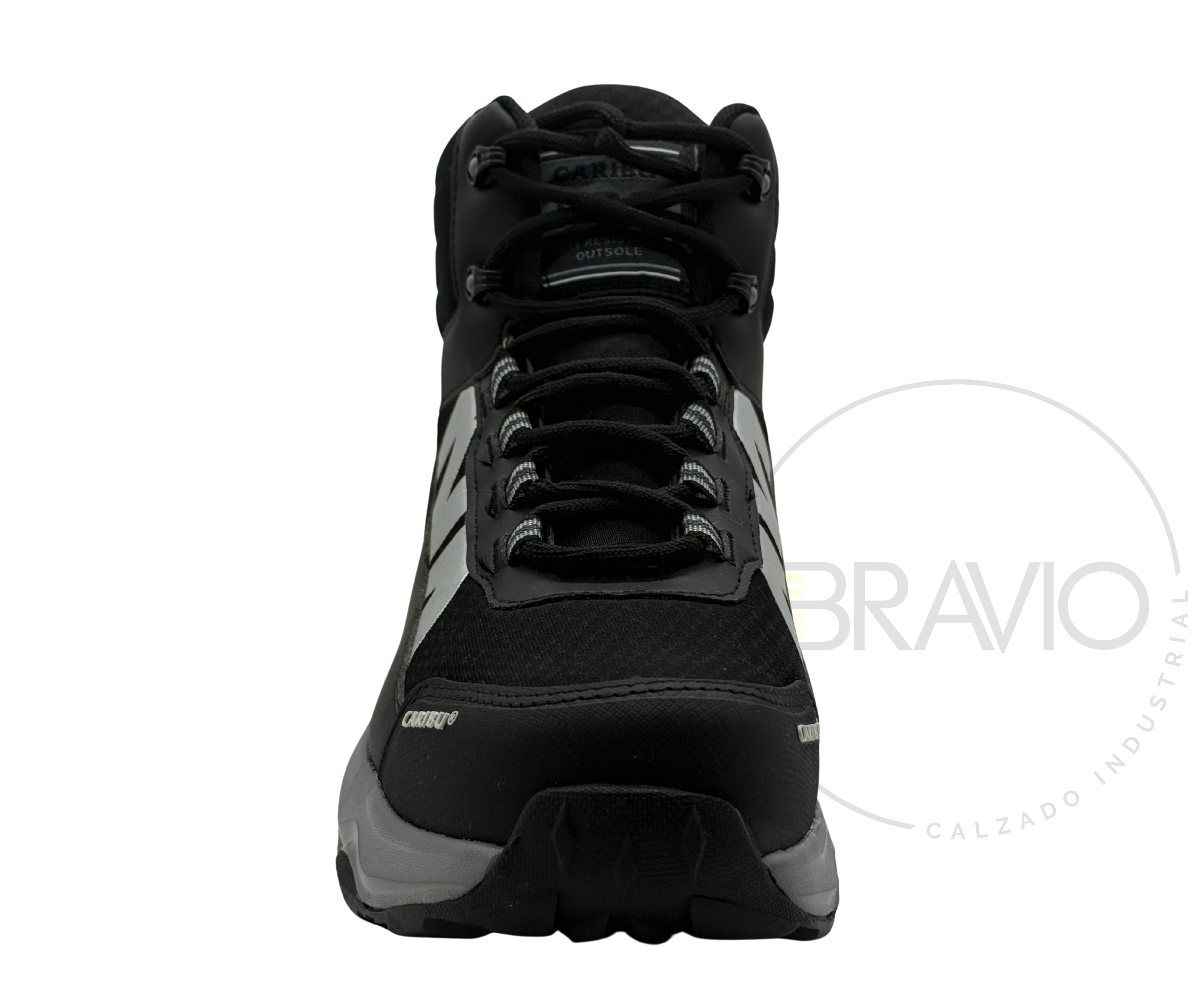 Tenis industrial modelo 963 negro/gris marca Caribu - Image 4
