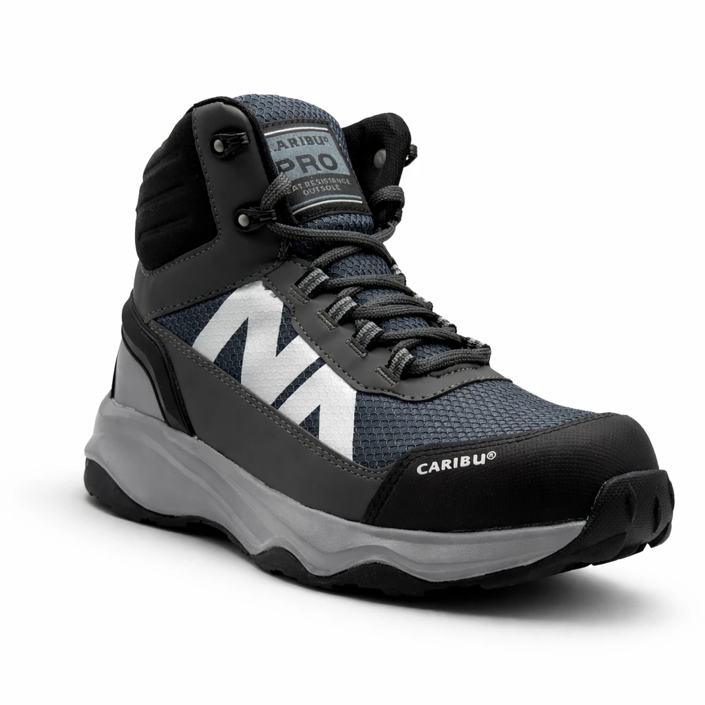 Tenis industrial modelo 963 gris/gris marca Caribu - Image 3