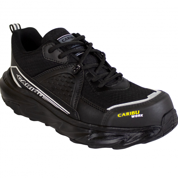 Tenis industrial modelo 975 negro marca Caribu