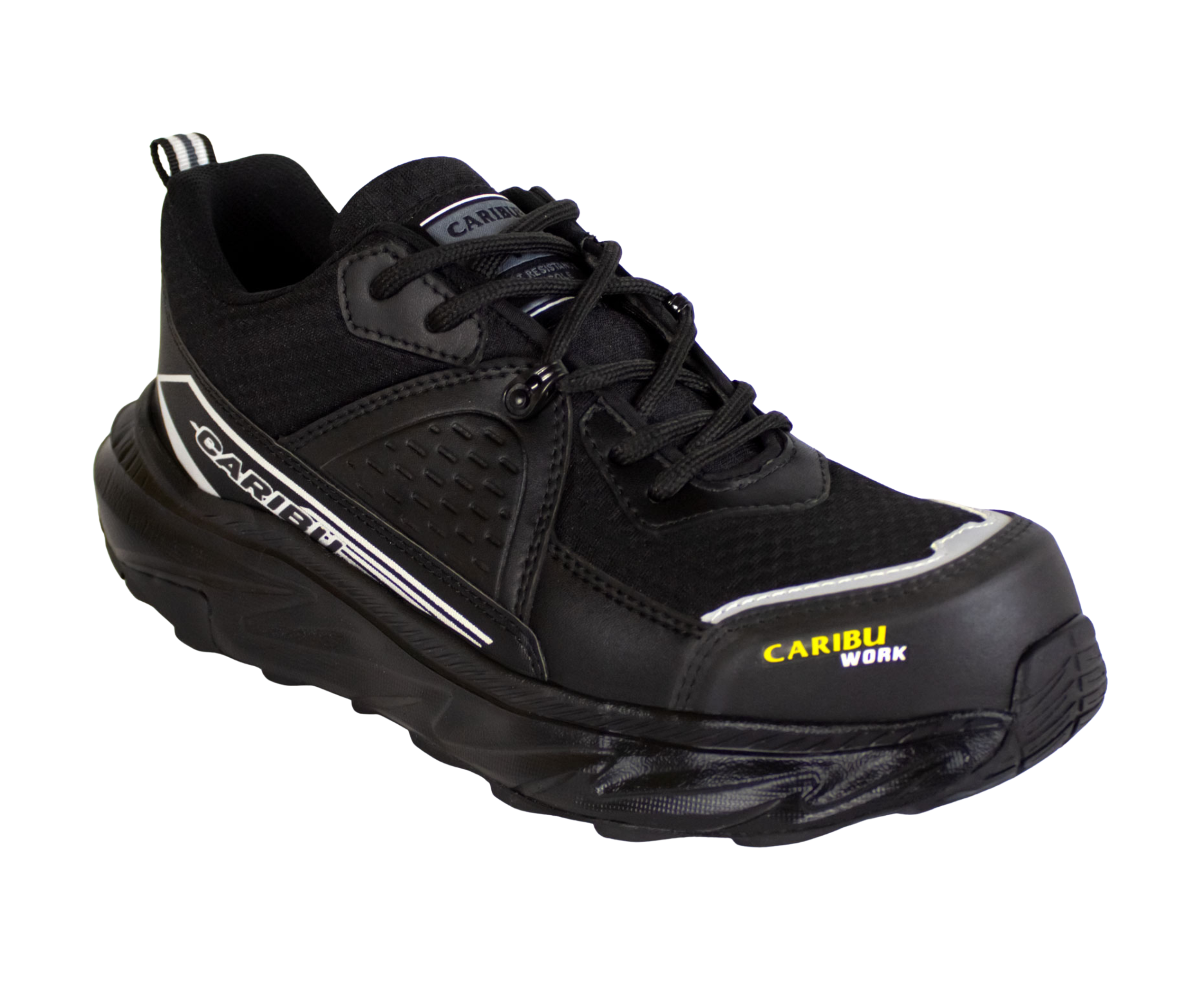 Tenis industrial modelo 975 negro marca Caribu
