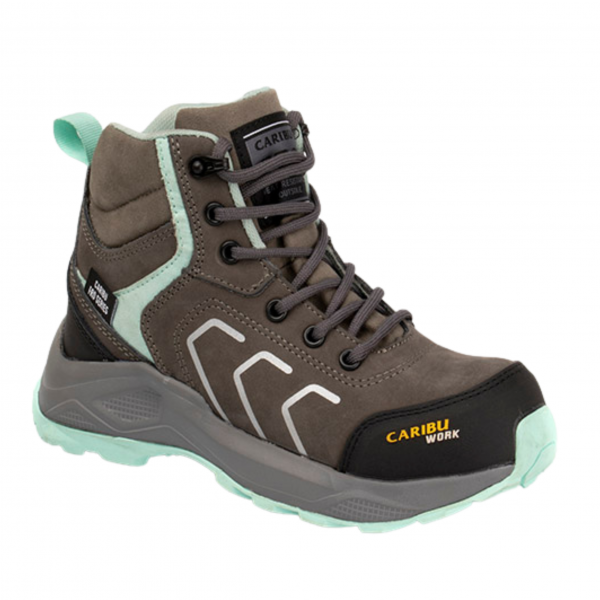 Calzado industrial modelo 349 gris/aqua marca Caribu