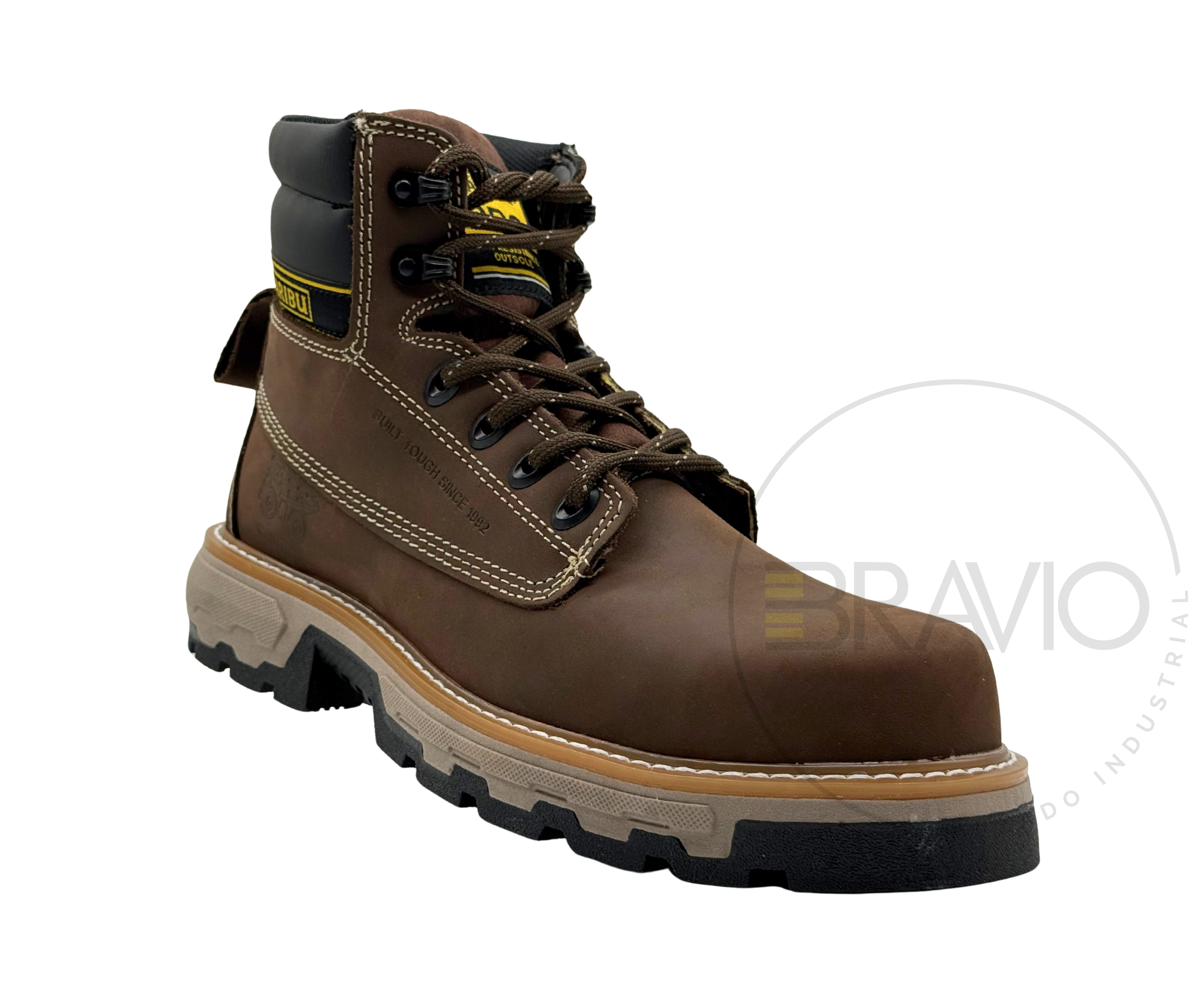 Calzado industrial modelo 976 café marca Caribu