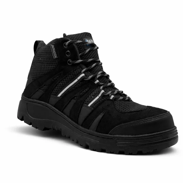 Tenis industrial modelo FOX botin negro marca Barracuda
