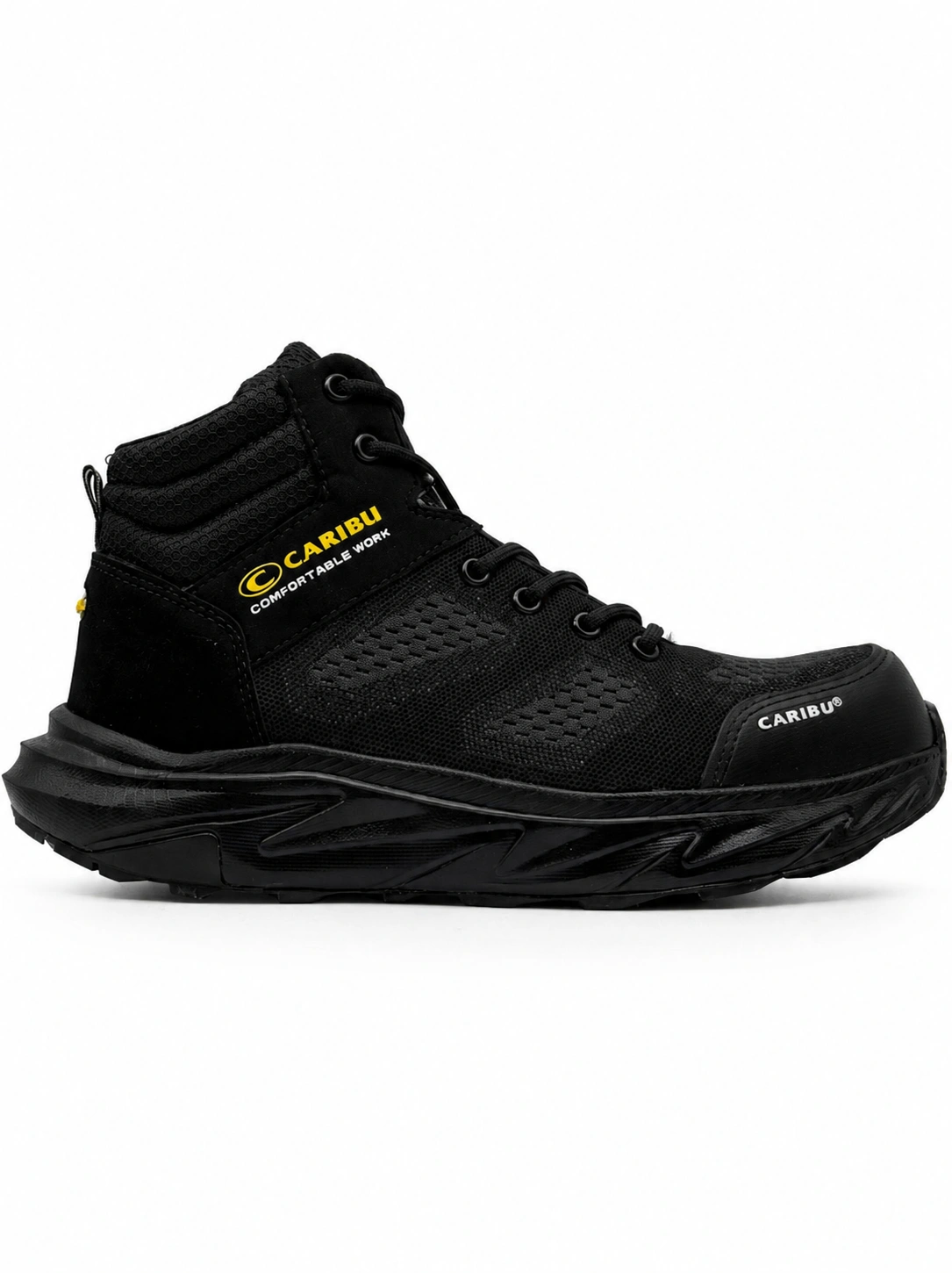 Tenis industrial modelo 977 negro/negro marca Caribu - Image 2