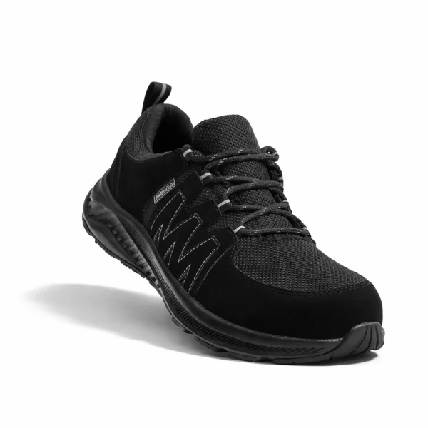 Tenis industrial modelo Motion negro-gris marca Barracuda
